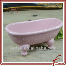 Pink Glaze Ceramic cute soap dish